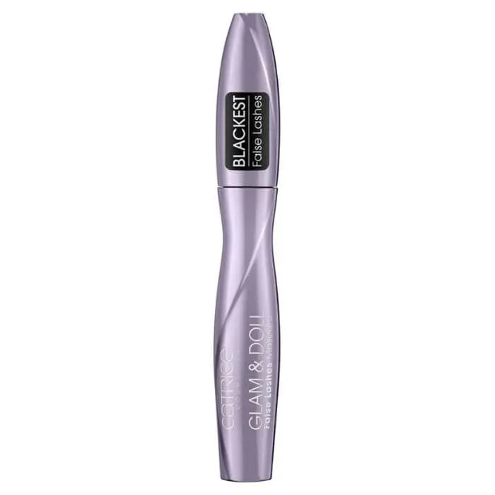 Catrice Glam & Doll False Lashes Mascara 010 Black by Jag Couture London - New York, showing the mascara wand and black lash formula.