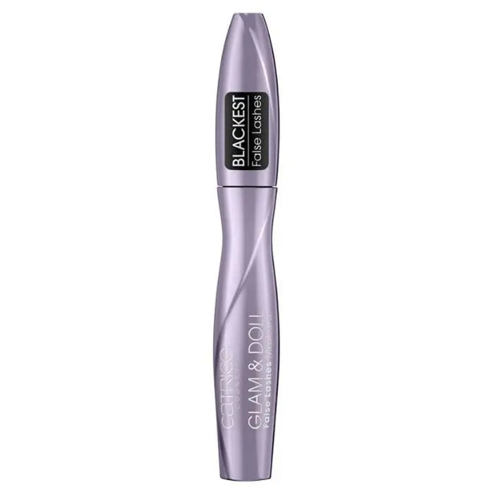 Catrice Glam & Doll False Lashes Mascara in Black, 9.5ml by Jag Couture London - New York, showcasing the mascara wand and black formula.