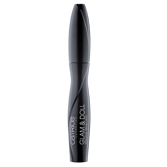Catrice Glam & Doll Volume Mascara in Ultra Black, 10ml, by Jag Couture London - New York, showing the mascara tube and brush.