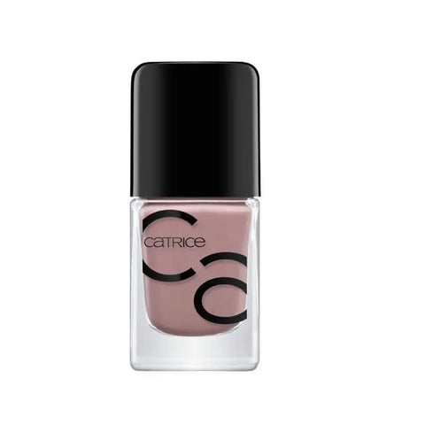 Catrice Iconails Gel Lacquer in Rosywood Hills, 10.5ml, featuring a glossy pink nail polish bottle by Jag Couture London New York.