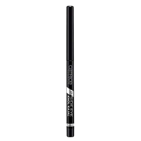 Catrice Inside Eye Khol Kajal in black, detailed close-up of the pencil with the product name visible.
