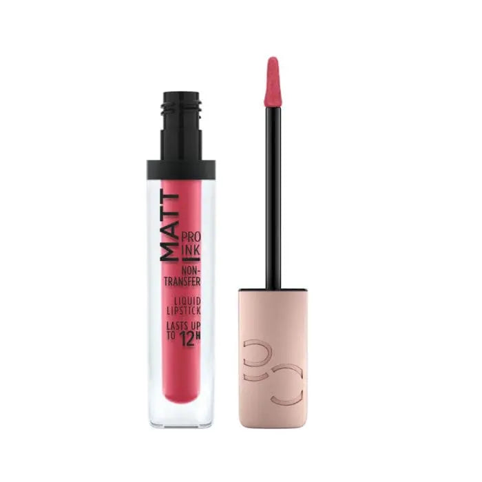 Catrice Matt Pro Ink Non-Transfer Liquid Lipstick in shade 080, 5ml, featuring a sleek black tube and applicator brush.