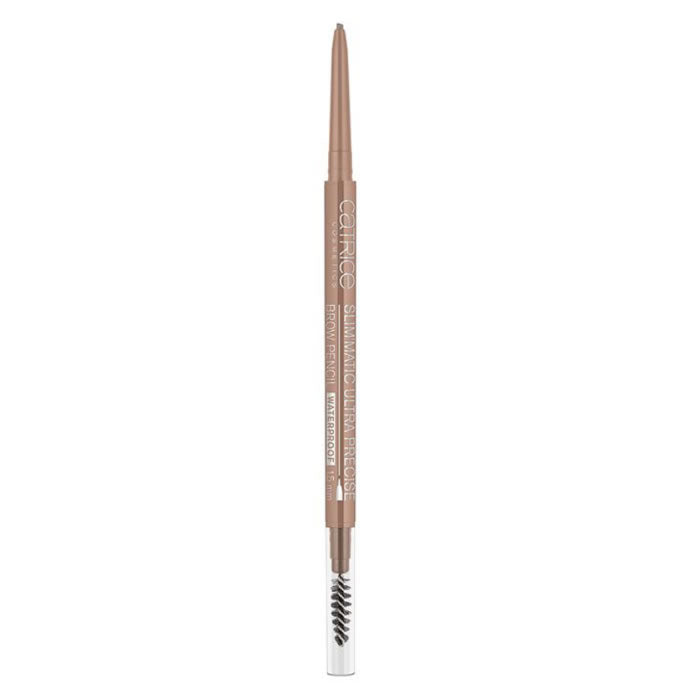 Waterproof Catrice Slim`matic Ultra Precise Brow Pencil in shade 020 Medium, with a sleek design and precise application tip.