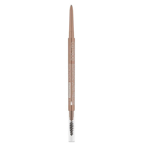 Waterproof Catrice Slim`matic Ultra Precise Brow Pencil in shade 020 Medium, with a sleek design and precise application tip.