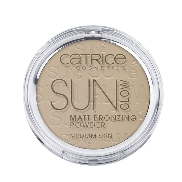 Catrice Sun Glow Matt Bronzing Powder in 030 Medium Bronze, 9.5g, featuring a smooth matte finish for a natural sun-kissed look.