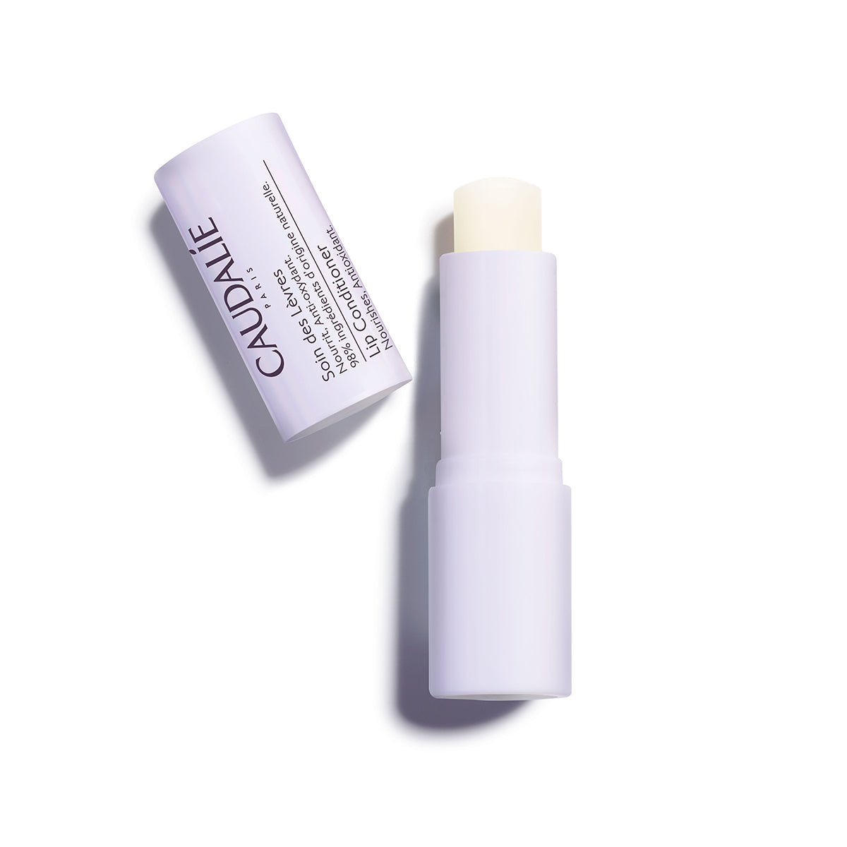 Caudalie Lip Conditioner in 4g tube, featuring nourishing formula for smooth, moisturized lips, by Jag Couture London - New York.