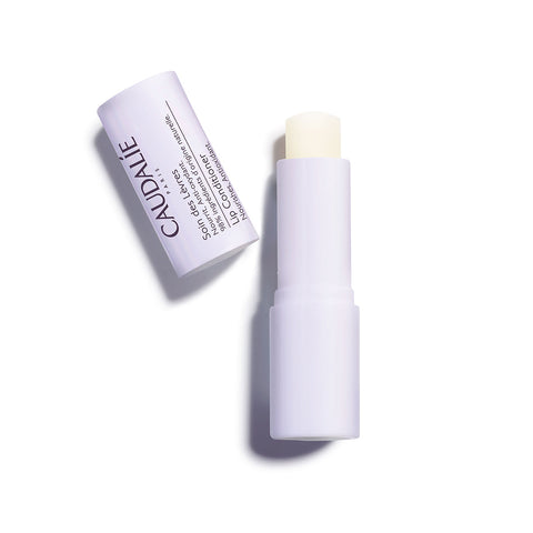Caudalie Lip Conditioner in 4g tube, featuring nourishing formula for smooth, moisturized lips, by Jag Couture London - New York.