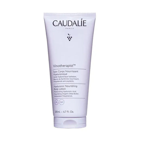 Caudalie Vinotherapist Nourishing Body Care lotion in 200ml bottle, with elegant packaging and natural ingredients.