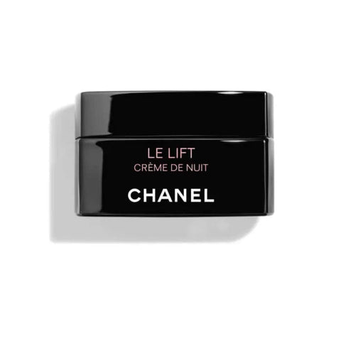 Chanel Le Lift Crème De Nuit 50ml jar, luxurious night cream with elegant packaging, designed for firming and skin renewal.