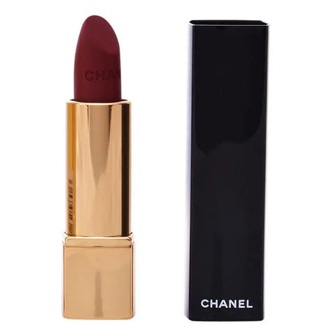Chanel Rouge Allure Velvet lipstick in shade 58 Rouge Vie, luminous matte finish, 3.5g, displayed with packaging.