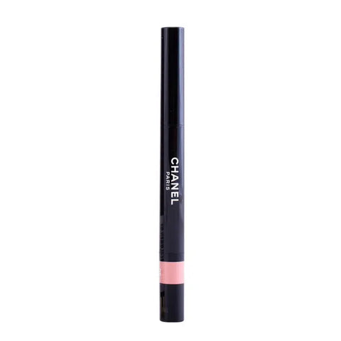 Chanel Stylo Ombre Et Contour eyeshadow and eyeliner in shade 06 Nude Éclat, with a sleek black pen design and gold accents.