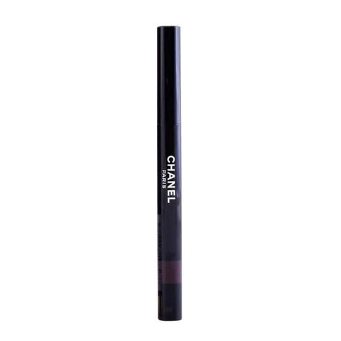 Chanel Stylo Ombre Et Contour eyeshadow and eyeliner in Rouge Noir, a sleek black khol pencil with a twist-up design.