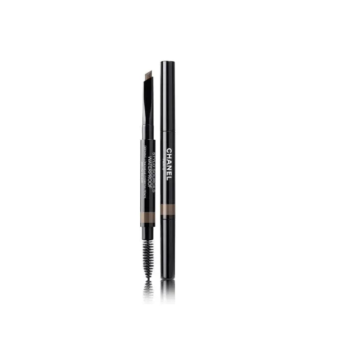 Chanel Stylo Sourcils Waterproof 808 Brun Clair eyebrow pencil with spoolie brush, 0.27g, from Jag Couture London New York.