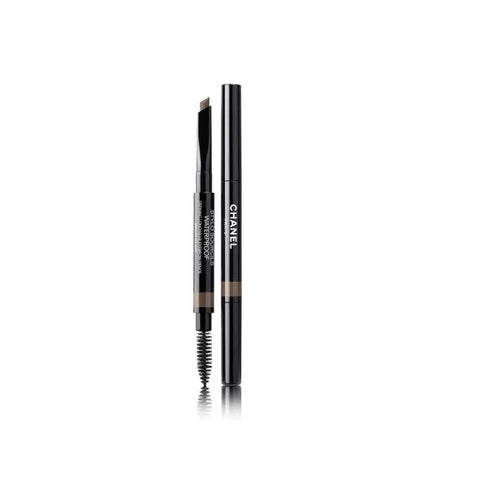 Chanel Stylo Sourcils Waterproof 808 Brun Clair eyebrow pencil with spoolie brush, 0.27g, from Jag Couture London New York.