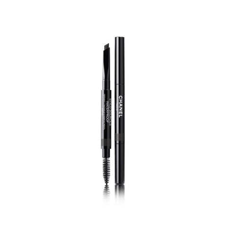 Chanel Stylo Sourcils Waterproof 812 Ebène brow pencil by Jag Couture London, showing the sleek black waterproof eyebrow pen.
