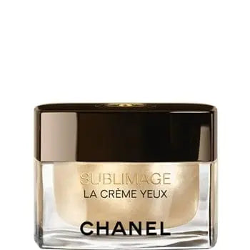Chanel Sublimage La Creme Yeux 15g eye cream in elegant jar, designed for ultimate skin regeneration around the eyes.