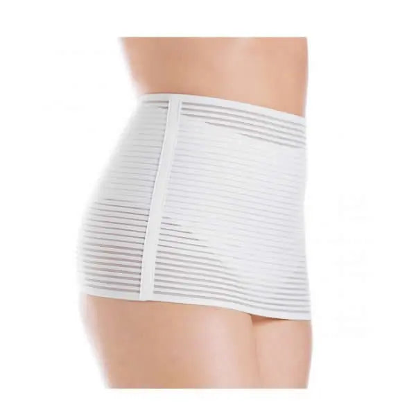 Chicco Mammy postpartum Velcro fascia in size M, designed for abdominal support, with adjustable straps and breathable fabric.
