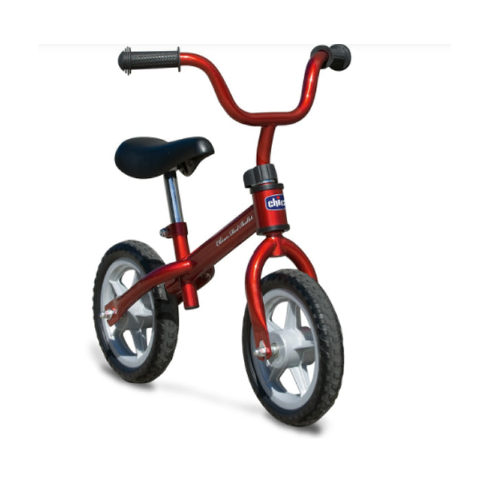 Chicco My First Red Bicycle for 2-5 years old, with training wheels and adjustable seat, designed for young children to ride safely.