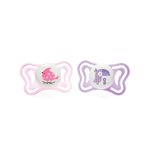 Chicco Pacifier Physio Light Girl 2-6m 2U Jag Couture London - New York