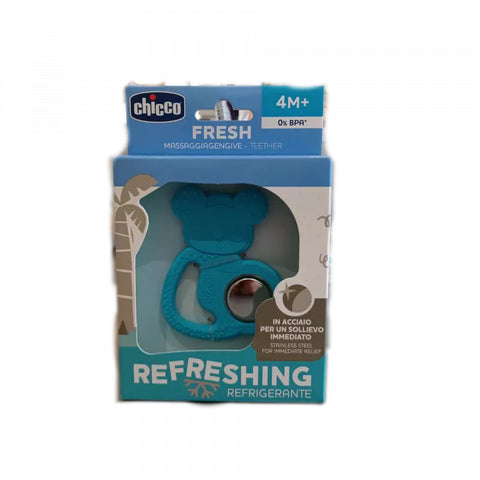 Chicco Refreshing Koala Teether for 4 months and up, designed for soothing and teething relief in a cute koala shape.