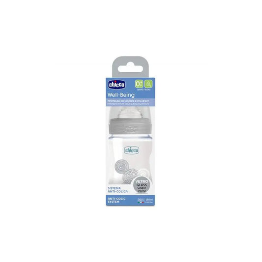 Chicco Well-Being Neutral Glass Bottle 150ml Jag Couture London - New York