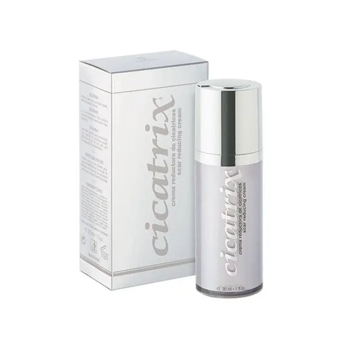Cicatrix Cream 30ml by Jag Couture London - New York, shown in a sleek jar, designed for scar treatment and skin healing.