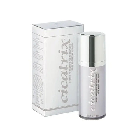 Cicatrix Cream 30ml by Jag Couture London - New York, shown in a sleek jar, designed for scar treatment and skin healing.