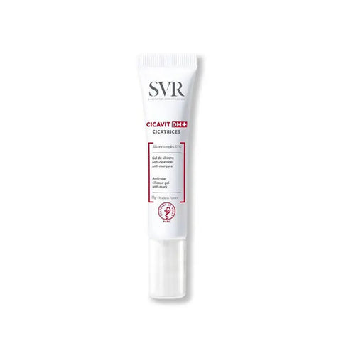 Jag Couture London New York Cicavit DM+ Scars 15g tube, a skincare product for scar treatment, displayed in the image.