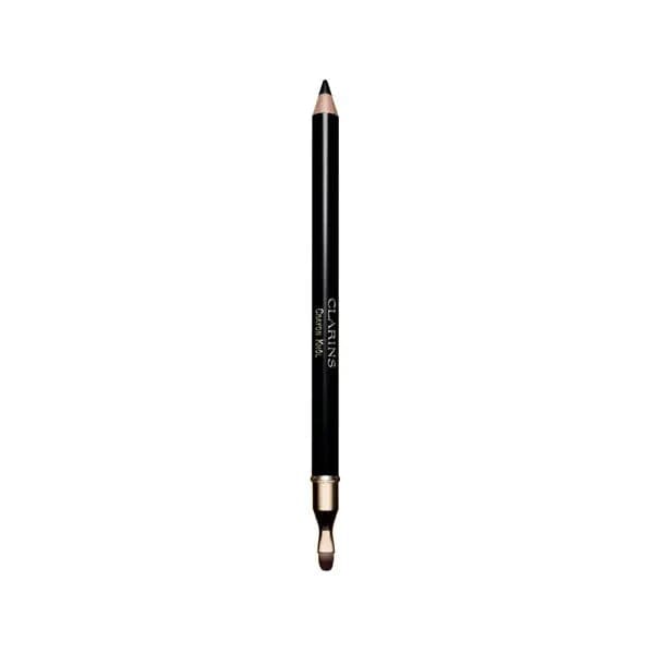 Jag Couture London New York Clarins Crayon Khol Eye Pencil 01 Carbon Black, close-up of black eyeliner pencil with sharpened tip