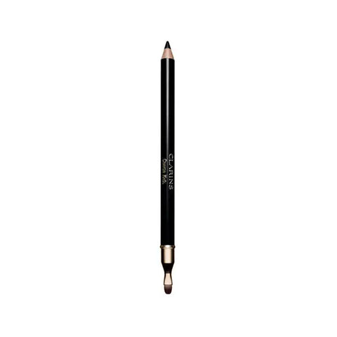 Jag Couture London New York Clarins Khol Eye Pencil 01 Carbon Black, close-up of black eyeliner pencil on a neutral background.
