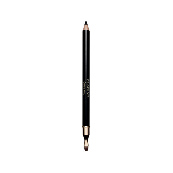 Jag Couture London New York Clarins Crayon Khôl Eye Pencil in 01 Carbon Black, showcasing the sleek black eye pencil on a white background.
