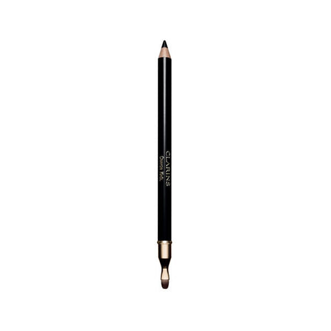 Jag Couture London New York Clarins Crayon Khôl Eye Pencil in 01 Carbon Black, showcasing the sleek black eye pencil on a white background.