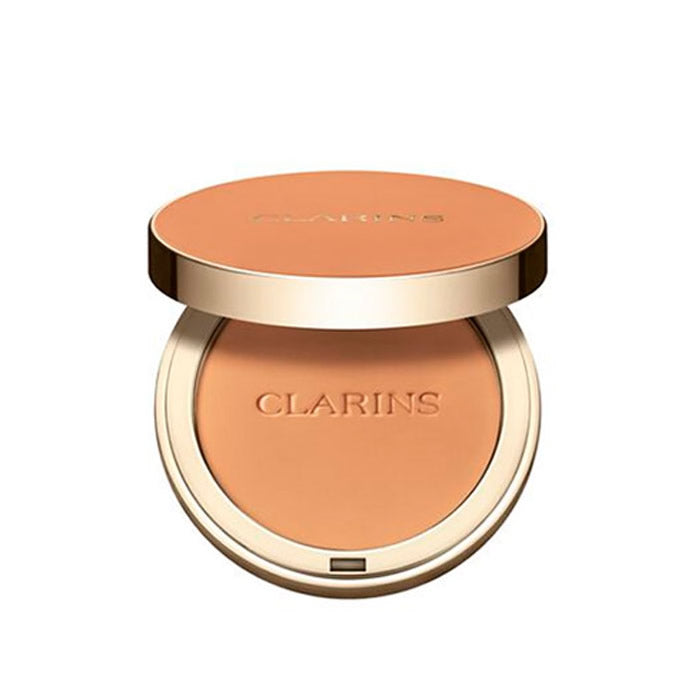 Jag Couture London-New York Clarins Ever Matte Compact Powder in shade 05 Medium Deep, showing the closed compact with brand logo.