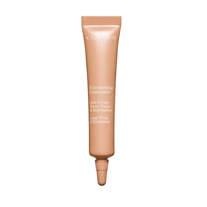 Jag Couture London New York Clarins Everlasting Concealer 03 Medium Deep in 12ml tube, showing the product’s packaging and applicator