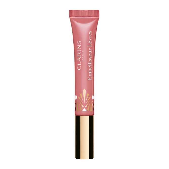 Clarins Instant Light Natural Lip Perfector in 19 Intense Smoky Rose, with glossy finish and smooth texture, by Jag Couture London New York.
