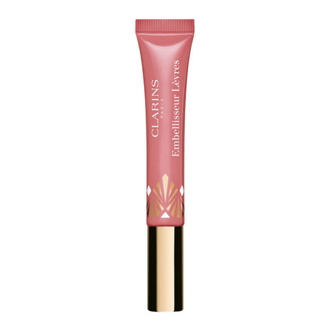 Clarins Instant Light Natural Lip Perfector in 19 Intense Smoky Rose, with glossy finish and smooth texture, by Jag Couture London New York.