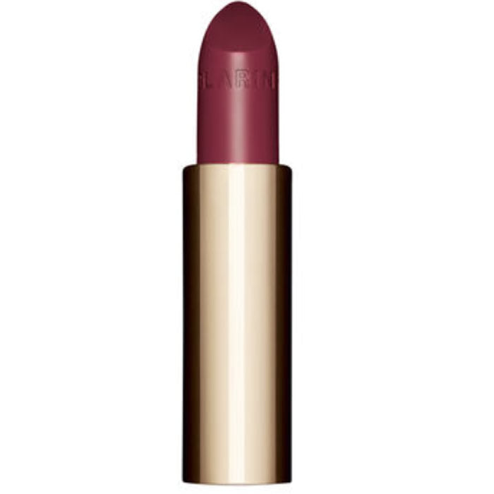 Clarins Joli Rouge Satin 744 Soft Plum lipstick refill from Jag Couture London-New York, 3.5g, with soft plum shade and sleek packaging.