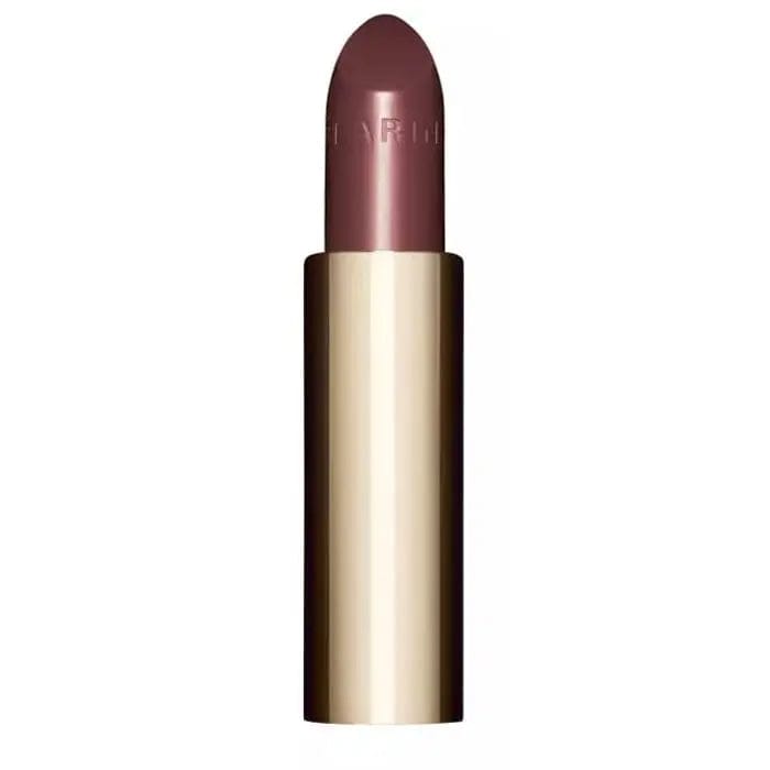 Clarins Joli Rouge Shine 744S Soft Plum lipstick refill in 3.5g package, featuring a soft plum shade with sleek packaging.