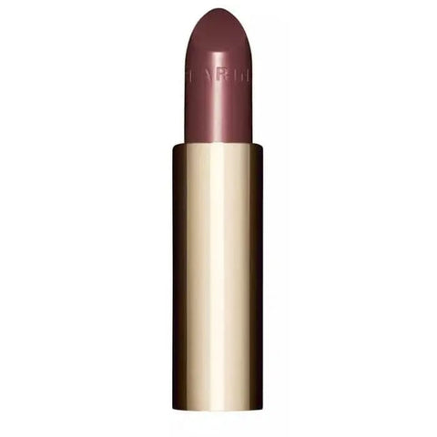 Clarins Joli Rouge Shine 744S Soft Plum lipstick refill in 3.5g package, featuring a soft plum shade with sleek packaging.
