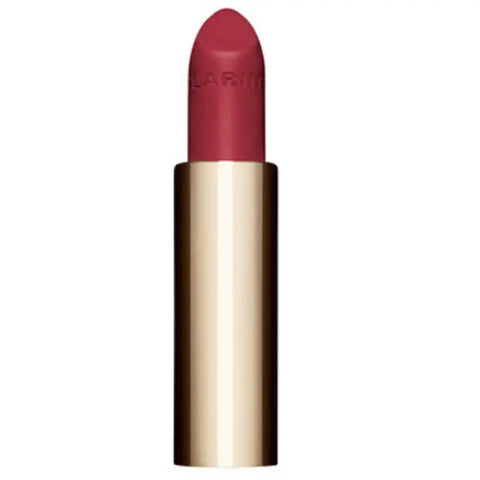 Clarins Joli Rouge Velvet La Recharge 732V Grenadine lipstick in 3.5g with vibrant red shade and sleek packaging.