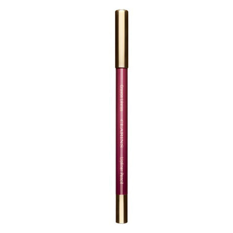 Jag Couture London New York Clarins Lipliner Pencil 07 Cherry, close-up of the red lipliner pencil with brand and product details visible.