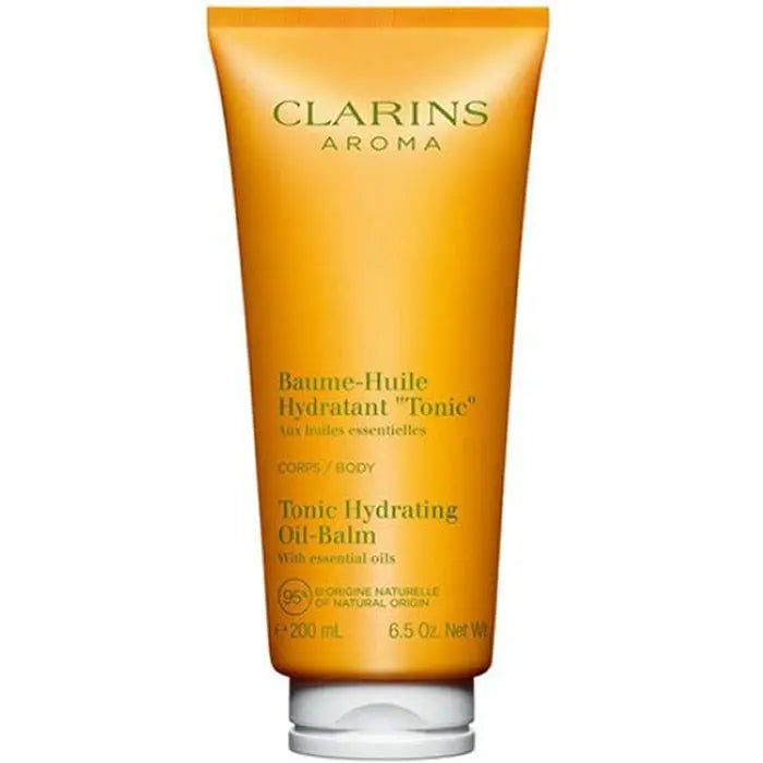 Jag Couture London New York Clarins Tonic Moisturising Balm 200ml container with label and product details visible.