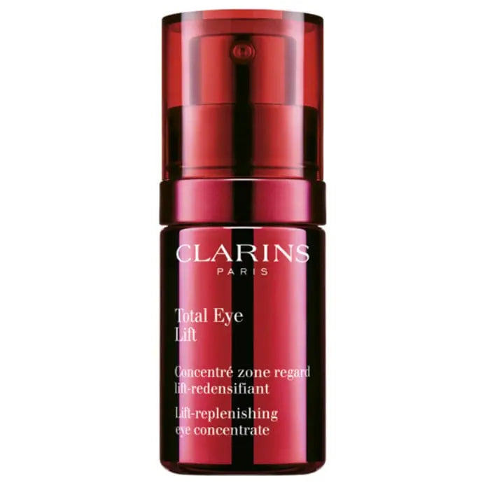 Clarins Total Eye Lift 15ml jar, skincare product from Jag Couture London - New York, with a sleek container and label.