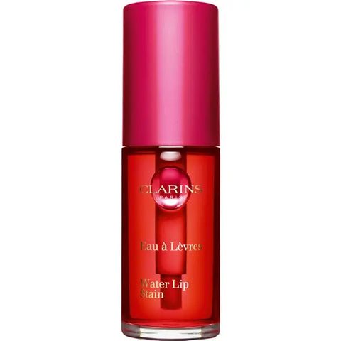 Clarins Water Lip Stain 01 Rose Water from Jag Couture London, showing the lip stain bottle with a soft pink hue and elegant design.