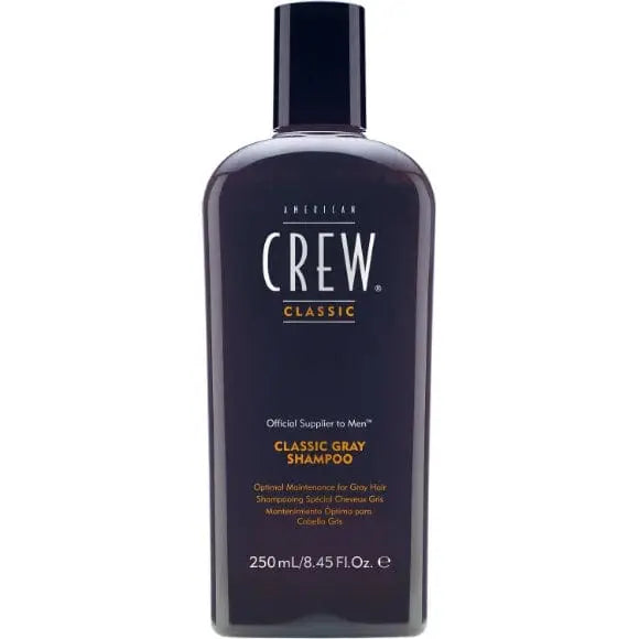 Jag Couture London Classic Gray Shampoo in 250ml bottle, designed for optimal maintenance of graying hair, with a sleek gray label.