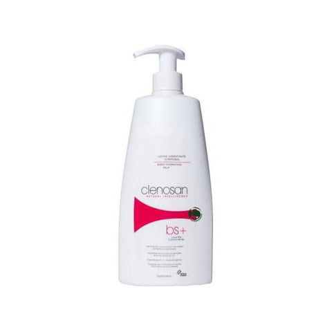 Jag Couture London Clenosan Milk Body Hydratant 500ml bottle with white and blue packaging, moisturizing body lotion.