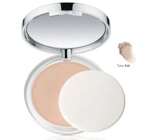 Clinique Almost Powder Makeup SPF 15 in shade 01 Fair, with a compact design, displayed by Jag Couture London - New York.