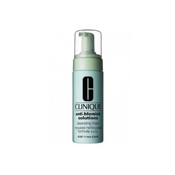 Clinique Anti Blemish Solutions Cleansing Foam in 125ml bottle, gentle face wash for blemish-prone skin, by Jag Couture London - New York