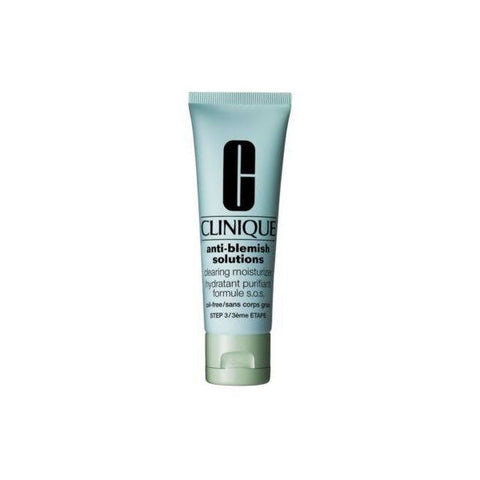 Clinique Anti Blemish Solutions Clearing Moisturizer in 50ml jar, featuring smooth texture and clear labeling from Jag Couture London.