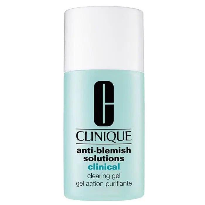 Clinique Anti Blemish Solutions Clinical Clearing Gel 30ml, clear gel in a tube, with branding from Jag Couture London New York